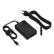 Adaptateur secteur Core GaN 100W avec câble USB-C de 2,5 m, noir