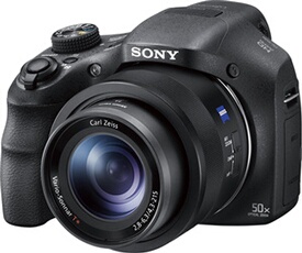 Cyber-shot DSC-HX350 - Appareil photo numérique - compact - 20.4 MP - 1080p / 60 pi/s - 50x zoom optique - Carl Zeiss - noir