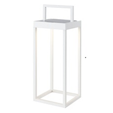 Lanterne solaire rechargeable aluminium HYDRA H33cm