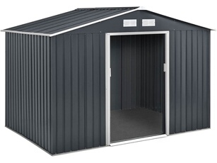 Abri de jardin métal "Vegas" - 5,29 m2 (4,83 m2 au sol) - Gris