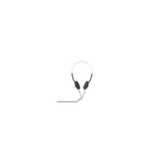 HPWD1101BK - Slimline - écouteurs - sur-oreille - filaire - jack 3,5mm, jack 6,35 mm - noir