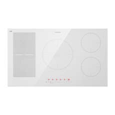 Table de cuisson - Delicatessa 90 Hybrid - Plaque vitrocéramique - 7400W - Minuterie - Blanc