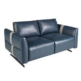 Canapé d'angle droit convertible en velours bleu ciel SAMARA Canapé d'angle droit convertible en velours bleu ciel SAMARA