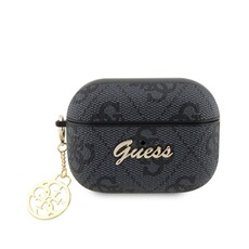 Accessoires audio Guess Étui à Breloques pour AirPods Pro 2 Motif 4G Script Noir