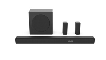 Barre de son HISENSE Caisson de basses sans fil & enceintes arrières Bluetooth 5.1 CH - vue 6