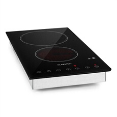 Table de cuisson - VariCook Domino - Plaque vitrocéramique - 3000W - Minuterie - Tactile - Argent