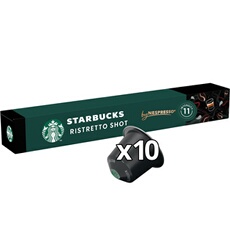 Café En Capsules Compatibles Nespresso Ristretto Shot Intensité 11 By Nespresso Starbucks Le Paquet De 57g