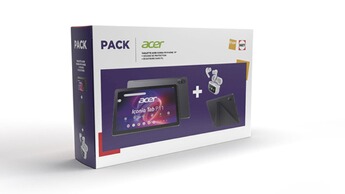 Tablette tactile Acer Pack Iconia Tab P11 11" Wi-Fi 128 Go Noir + Housse de protection + Ecouteurs sans fil
