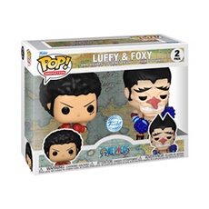 Pack 2 Figurines Pop Animation One Piece Luffy & Foxy with Chase Modèle aléatoire Exclusivité Fnac