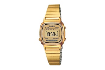 Casio - LA670WGA-9DF - Vintage - Montre Femme - Quartz Digital - Cadran LCD - Bracelet Acier plaqué Doré