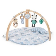 Tapis d'éveil pliable Cozy Spot modèle Elephant 5 jouets sensoriels miroir