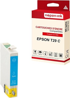 - x1 Cartouche compatible pour EPSON T2992 XL T2992XL Cyan Fraise