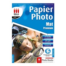Pack de 25 feuilles papiers photo A4 Micro Application Premium - vue 2