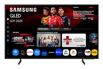 Samsung TQ50Q7F TV QLED 50 127 cm 4K UHD 3840x2160 HDR10+ Smart TV Gaming Hub 3xHDMI WiFi - vue 7