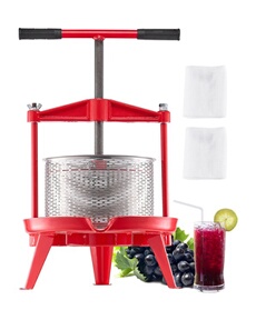 Vevor Pressoir À Fruits Manuel Avec Poignée En T Pour La Cuisine Et La Maison En Inox 9L