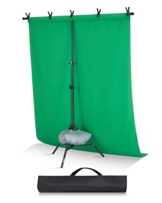 VEVOR Hintergrundständer verstellbares Fotohintergrundständer (Hintergrundtuch: 154 x 198 cm), tragbarer Hintergrundständer mit 1 Stativ, Bildschirmständer für Produktfotografie Studiofotografie