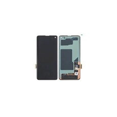 Original Ecran LCD et Vitre Tactile Pulled (PIEC) Noir sans Châssis pour Samsung Galaxy S10 G973