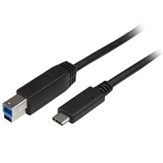 Câble USB-C vers USB-B de 2 m - Cordon USB Type-C vers Type-B pour imprimante - M/M - USB 3.0 - Câble USB - 24 pin USB-C (M) pour USB Type B (M) -