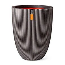 Europe - Vase élégant Bas Groove NL - 34x46 - Anthracite