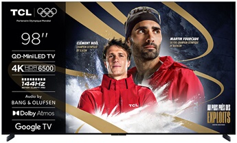 98X11K QD MiniLED GOOGLE TV et systeme sonore Bang&Olufsen 248 cm 4K 2025
