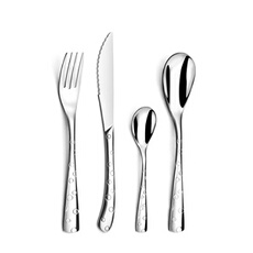 coffret de 24 couverts gamme flocon acier inox flocon 0558