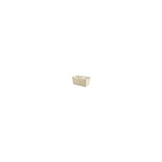 Panier à linge effet jute ivoire 46Lt