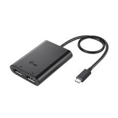 - Adaptateur vidéo externe - USB-C 3.1 - 2 x DisplayPort - noir