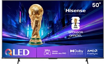 TV QLED Hisense 50E79Q Pro 126 cm 2025 - vue 2
