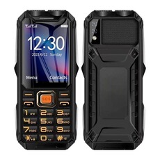 Smartphone YONIS Téléphone Incassable Étanche Antichoc Batterie 16800mAh Dual SIM SOS Bluetooth FM Rouge