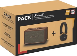 Pack Enceinte Marshall Acton III + Casque supra auriculaire Major V Bluetooth