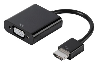 Adaptateur HDMI/VGA, M-F, 0,1 m, noir
