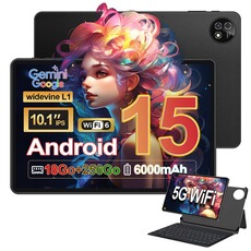 Tablette tactile GENERIQUE Tablette tactile 10,1"- Android 15 - MICREAR - MTK6750 Octa Core- 12Go RAM - 256Go/1To TF - Clavier + Bookcover