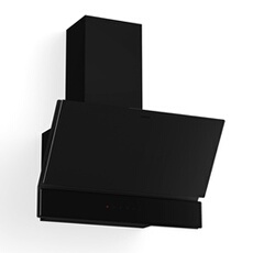 Velaire Hotte Aspirante 60 cm 820 m³/h LED Classe A++ Commandes tactile Evacuation/Recyclage Noir