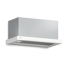 Velaire Hotte encastrable 60cm Hotte à Tiroir 896 m³/h Classe A++ Tactile Design Minimaliste Blanc