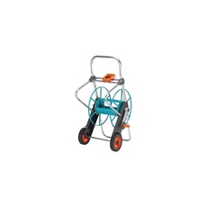 02674-20 02674-20 gris, turquoise, orange Dévidoir de tuyau sur roues nu