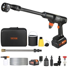 Nettoyeur Haute Pression sur Batterie sans Fil 21V 652PSI Avec Batterie 4,0AH