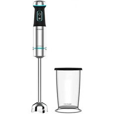 Mixeur plongeant Power TitanBlack 1200 XL Acier Noir, Puissance 1200 W, Pied XL, Cloche anti-éclaboussures