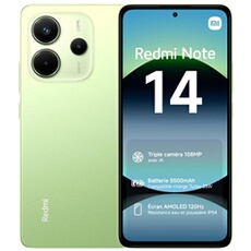 Redmi Note 14 - 4G smartphone - double SIM - RAM 6 Go / Mémoire interne 128 Go - microSD slot - écran OEL - 6.67" - 2400 x 1080 pixels (120 Hz) - 3 x