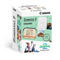 Kit Imprimante Photo Canon Zoemini 2 Edition Zootopie 2 + Housse Zootopie 2 + Stickers