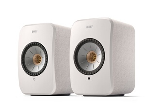 Enceinte connectée Hi Fi KEF LSX 2 Coton vendues par paire