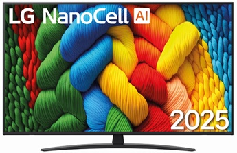 TV NanoCell LG 55NANO81A6A 139 cm 4K UHD 2025 - vue 2