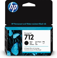 712 - 38 ml - noir - original - DesignJet - cartouche d'encre - pour DesignJet Studio, T210, T230, T250, T630, T650