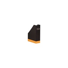 118836C porte-magazines Simili-cuir Noir, Orange