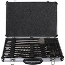 Coffret de 17 outils pour perforateur SDS Plus - - D-19180