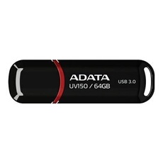 Clé USB ADATA UV150 64 Go - USB 3.0 - Noir