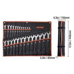 Lot de huit clés mixtes 50N-J8Z sur ratelier outillage SAM Lot de huit clés mixtes 50N-J8Z sur ratelier outillage SAM
