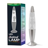 Lampe à Lave LED Avec Résistance Chauffante - Ambiance Colorée Et Relaxante (Rouge, Base Noire, Cire Blanche)