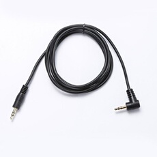 Cable Jack 3.5mm male coude 1.50 Fiches Or