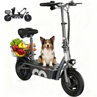 SmooSat Trottinette Électrique Pliable MAX 500W, Pneus 10 Pouces, Suspension avant, Autonomie 48 SmooSat Trottinette Électrique Pliable MAX 500W, Pneus 10 Pouces, Suspension avant, Autonomie 48