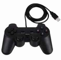 Manette GENERIQUE Manette PC Filaire USB – Joypad Analogique 10 Boutons – Compatible Windows 98 à 10 – 1,40 m – Contrôleur Plug & Play – Straße Game®